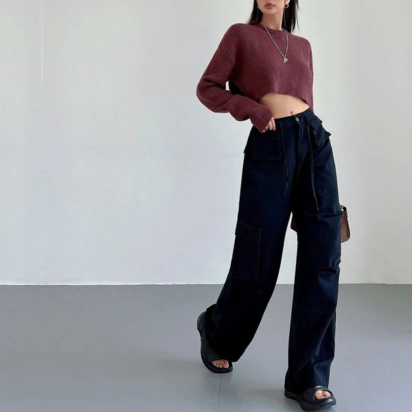 Danni Mid Rise Straight Leg Cargo Pants - Image 13