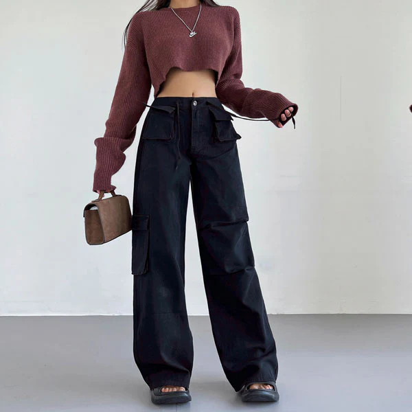 Danni Mid Rise Straight Leg Cargo Pants - Image 16