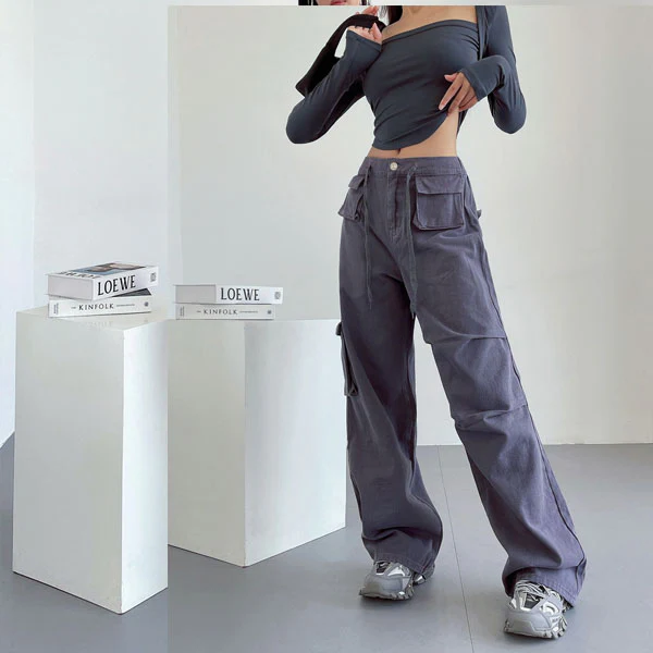 Danni Mid Rise Straight Leg Cargo Pants - Image 19