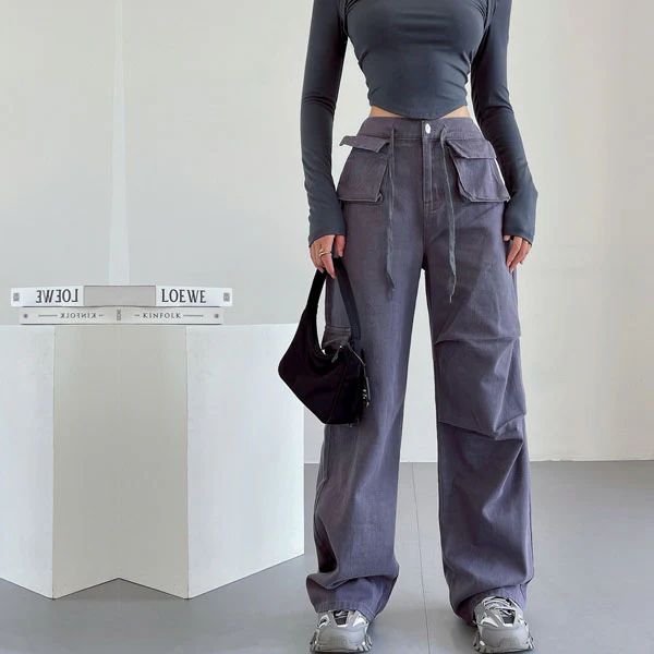 Danni Mid Rise Straight Leg Cargo Pants - Image 20