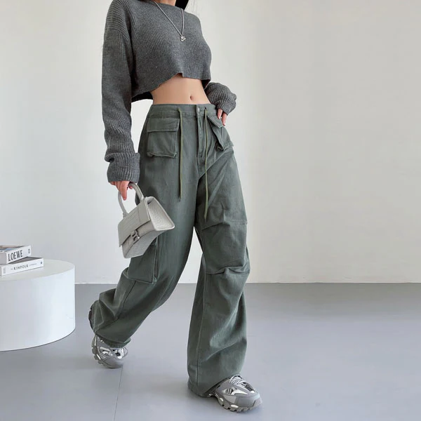 Danni Mid Rise Straight Leg Cargo Pants - Image 7