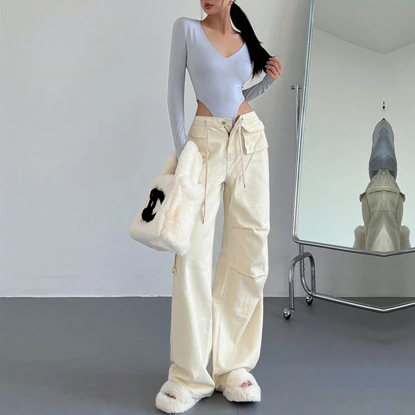 Danni Mid Rise Straight Leg Cargo Pants - Image 8