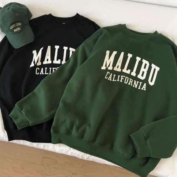 Daphne Malibu California Oversize Pullover SweatShirt - Image 2