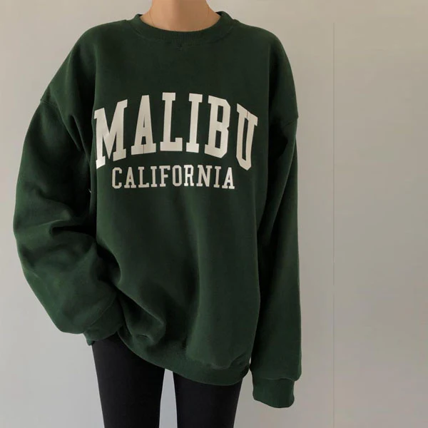 Daphne Malibu California Oversize Pullover SweatShirt - Image 3