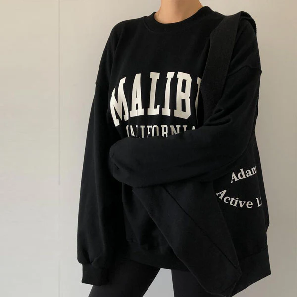 Daphne Malibu California Oversize Pullover SweatShirt - Image 4