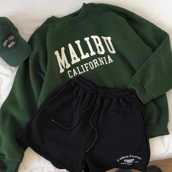 Daphne Malibu California Oversize Pullover SweatShirt - Image 6