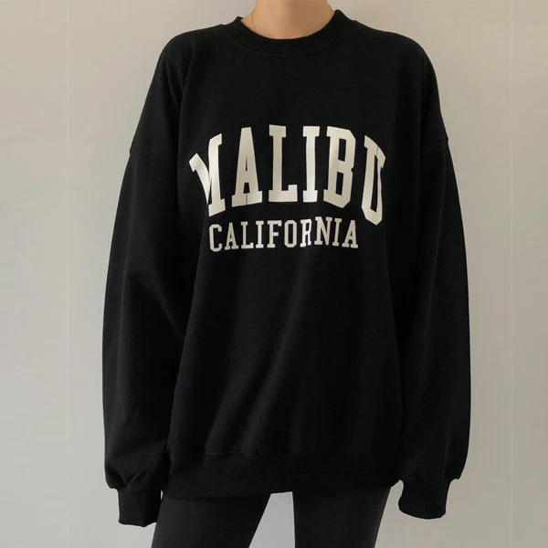 Daphne Malibu California Oversize Pullover SweatShirt - Image 7