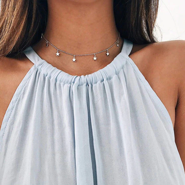 Desiree Mini Stars Choker Necklace - Image 4