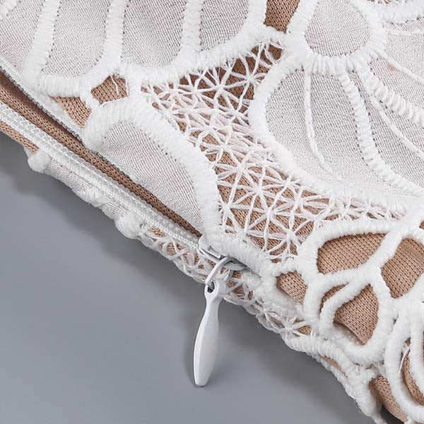 Diane White All Lace Embroidered Dress - Image 10