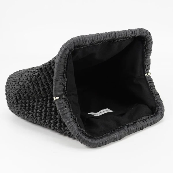 Diane Woven Raffia Clutch Bag - Image 9
