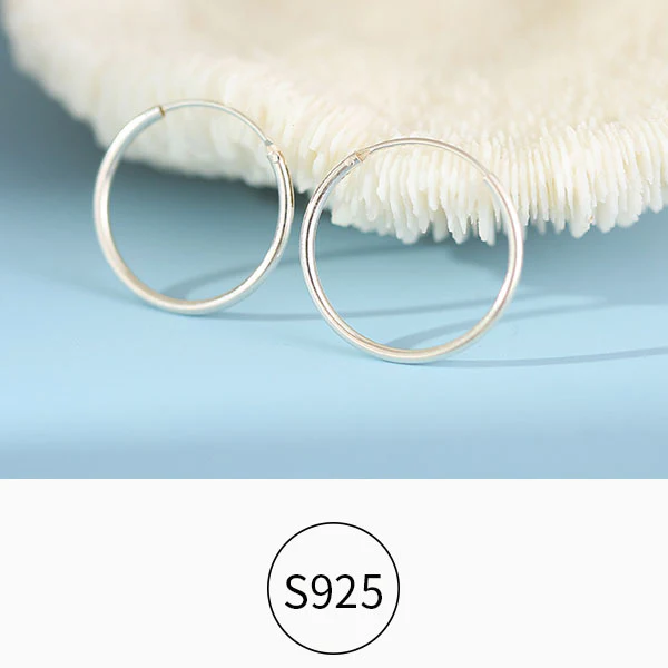 Elina Sterling Sliver Mini Hoop Earrings - Image 6