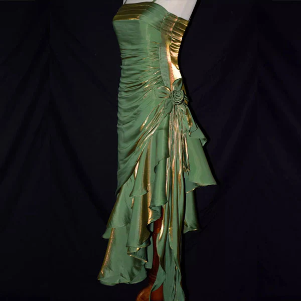 Elisa Ruffles Layered Asymmetrical Dress - Image 14