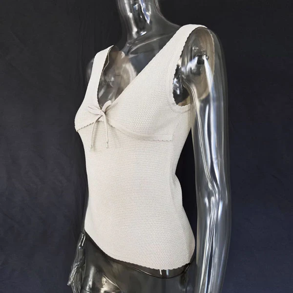 Ella Scallop Hem V-Neck Sleeveless Top - Image 10