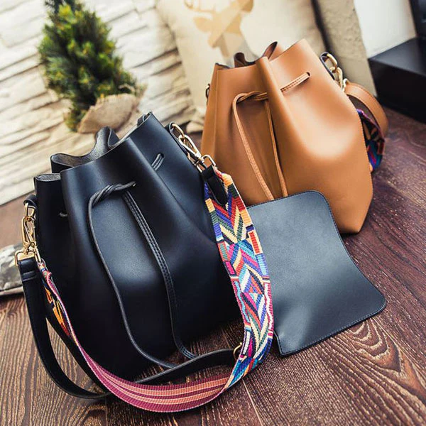 Elle Aztec Strap Bucket Bag - Image 10