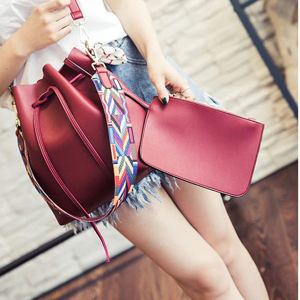 Elle Aztec Strap Bucket Bag - Image 17