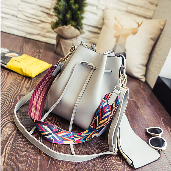 Elle Aztec Strap Bucket Bag - Image 6