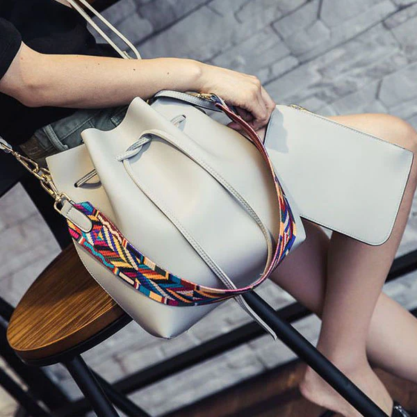 Elle Aztec Strap Bucket Bag - Image 7