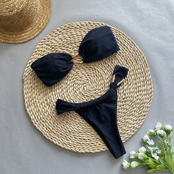 Ellen Strapless High Cut Bikini Set - Image 4