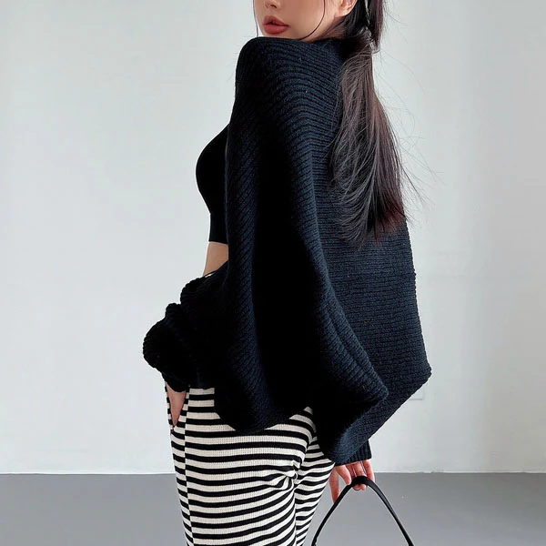 Elyse Long Sleeve Open Front Shrug Sweater - Image 10