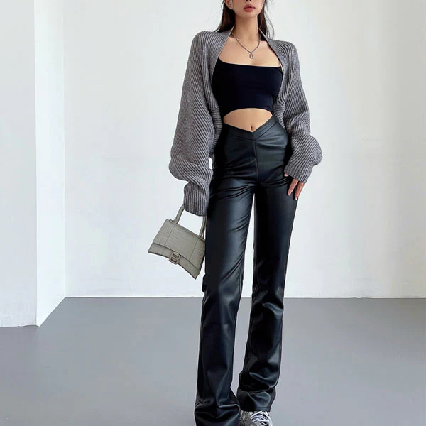 Elyse Long Sleeve Open Front Shrug Sweater - Image 3