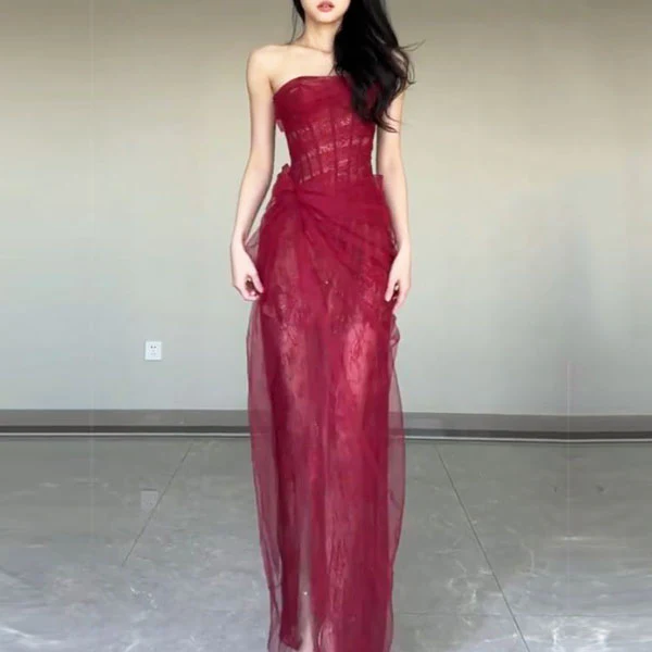 Elyssa Rare Beauty Bustier Tulle Bodycon Dress - Image 18