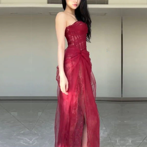 Elyssa Rare Beauty Bustier Tulle Bodycon Dress - Image 19