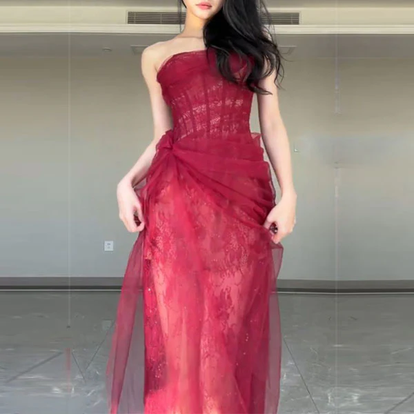 Elyssa Rare Beauty Bustier Tulle Bodycon Dress - Image 20
