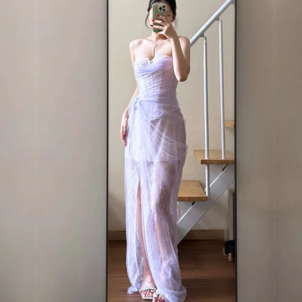 Elyssa Rare Beauty Bustier Tulle Bodycon Dress - Image 24