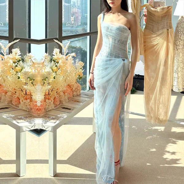 Elyssa Rare Beauty Bustier Tulle Bodycon Dress - Image 8