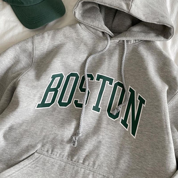 Emilia Boston Oversize Grey Sweater Hoodie - Image 3