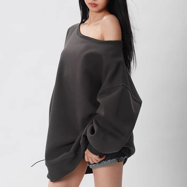 Emma Oversized Boat Neck Lounge Sweater - Image 2