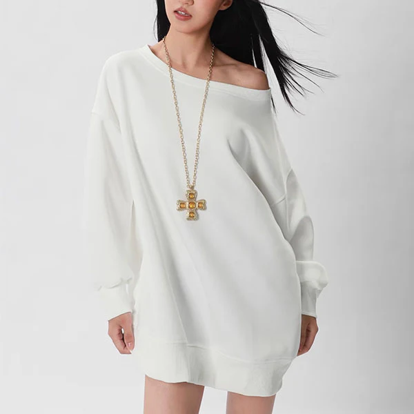 Emma Oversized Boat Neck Lounge Sweater - Image 7