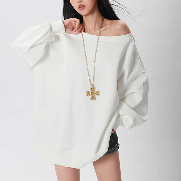 Emma Oversized Boat Neck Lounge Sweater - Image 8