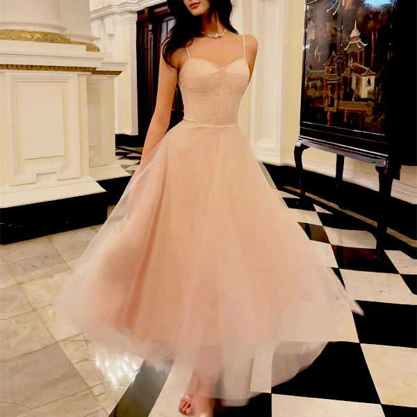 Eos Enchanted Nude Pink Bloom Bustier Lace Tulle Dress - Image 2
