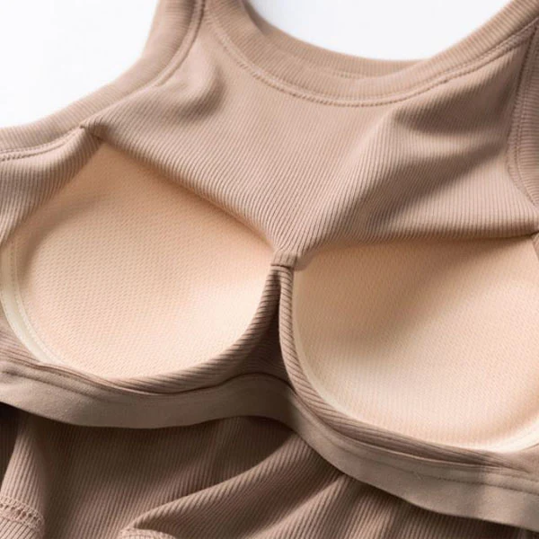 Ester Padded Ribbed Crop Tank Top - Image 10