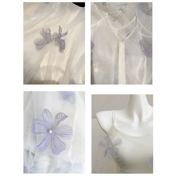 Evelune Butterfly Lace Embellishment Tulle Evening Dress - Image 11