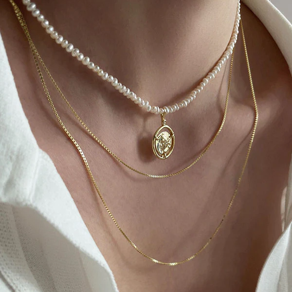 Fanny Gold Baroque Pearl Layered Necklace - Image 4