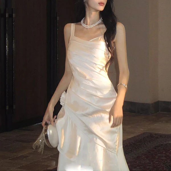Gabriella Ivory Hi-Lo Tiered Ruffles Maxi Dress - Image 7