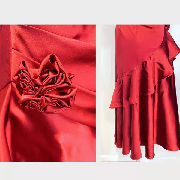 Gabriella Scarlet Hi-Lo Tiered Ruffles Maxi Dress - Image 10