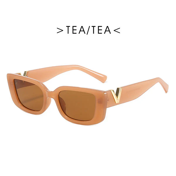 Grace Rectangle Vintage Sunglasses - Image 12