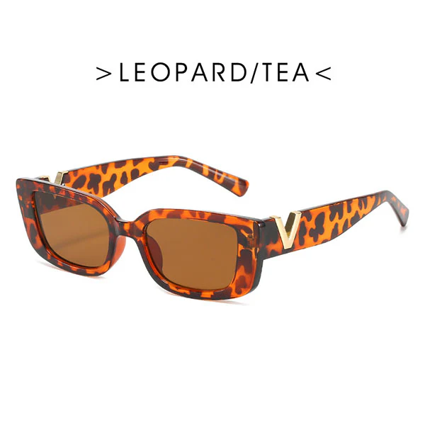 Grace Rectangle Vintage Sunglasses - Image 13