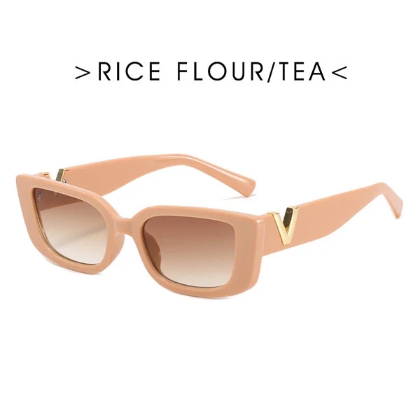 Grace Rectangle Vintage Sunglasses - Image 15