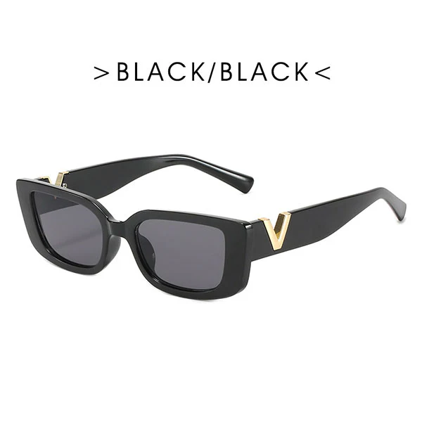 Grace Rectangle Vintage Sunglasses - Image 3