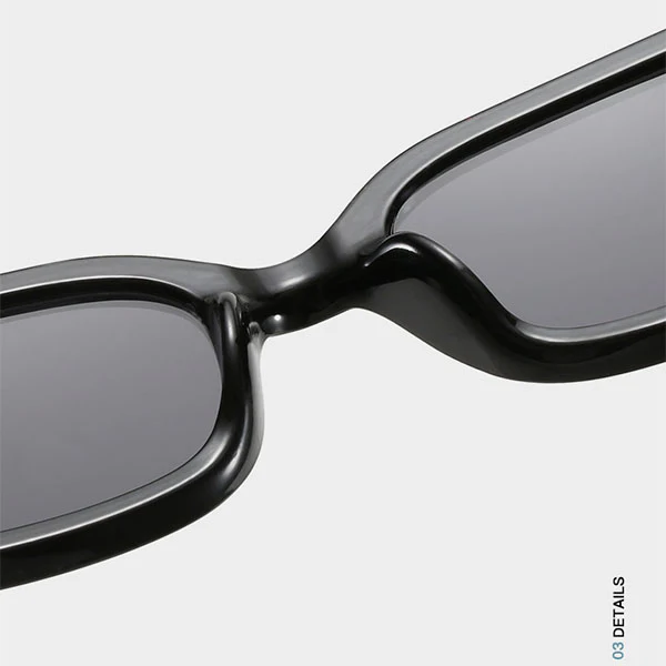 Grace Rectangle Vintage Sunglasses - Image 6