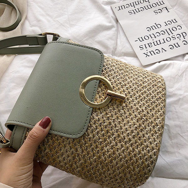 Heather Straw Mini Bag - Image 12