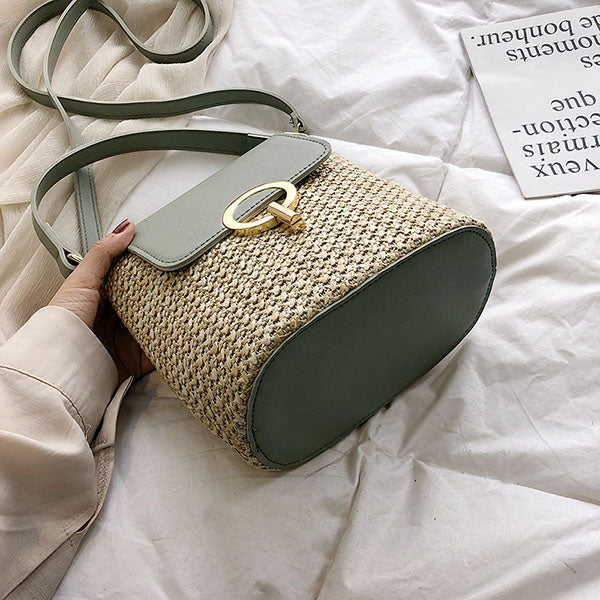 Heather Straw Mini Bag - Image 13