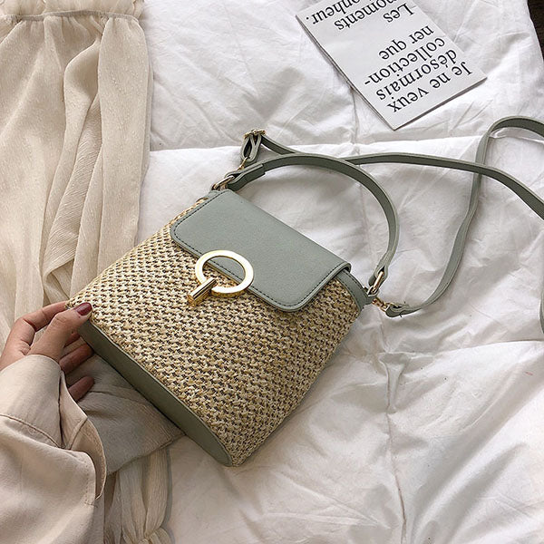 Heather Straw Mini Bag - Image 15