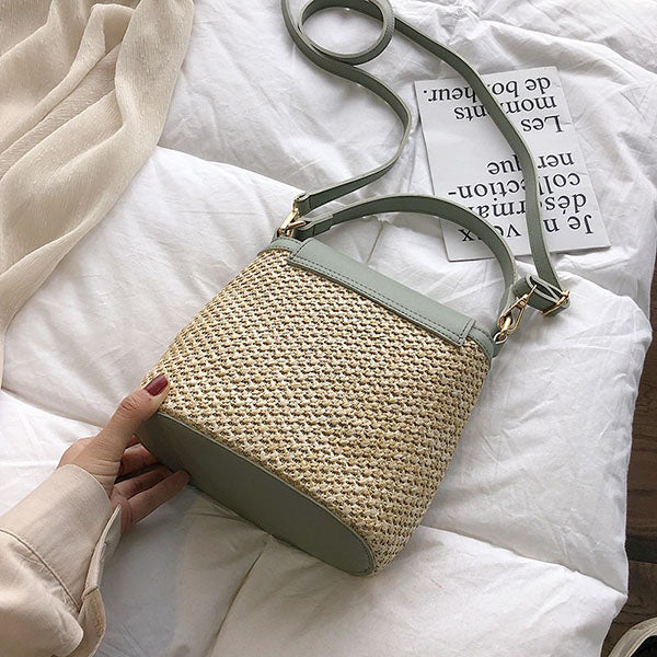 Heather Straw Mini Bag - Image 16