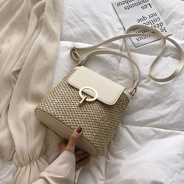 Heather Straw Mini Bag - Image 19