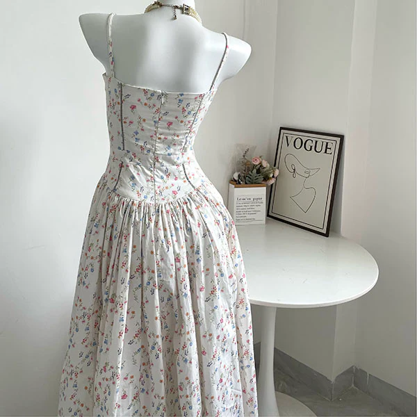 Helena Spaghetti Strap Floral Maxi Dress - Image 13